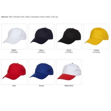 CP05 series 5 Panel Polyester Cap