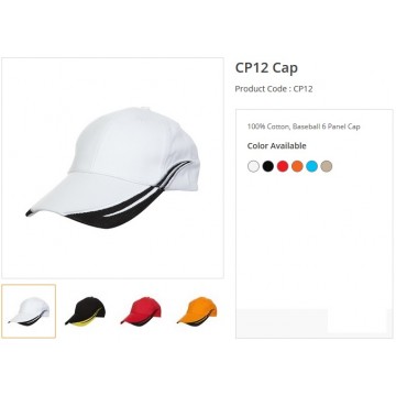 CP12 Series Cotton 6 Panel Cap