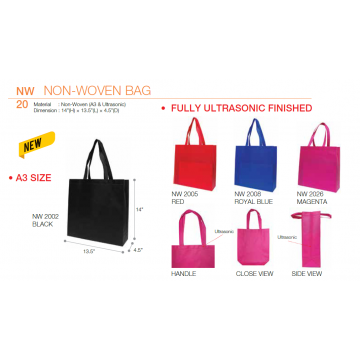 NW20xx Non Woven Bag - A3 - Ultrasonic Finished