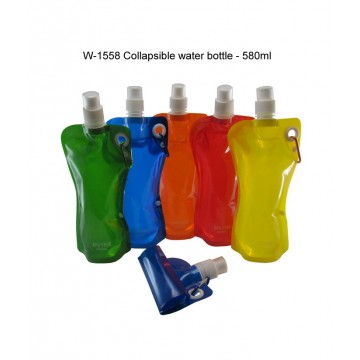 W-1558 Collapsible Water Bottle - 580ml