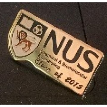 Die-Cut Collar Pin Iron Stamped with Enamel filled And Nickel plated