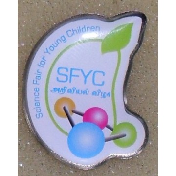 Die-cut Silver Plated Full Color Digital Print with epoxy