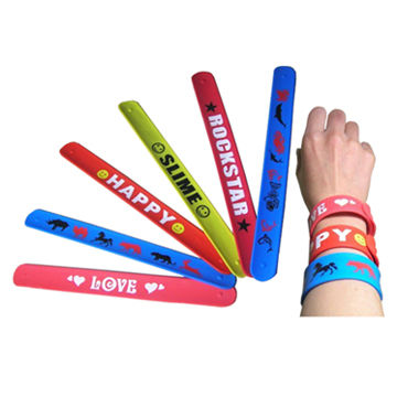 Slap bands with printing