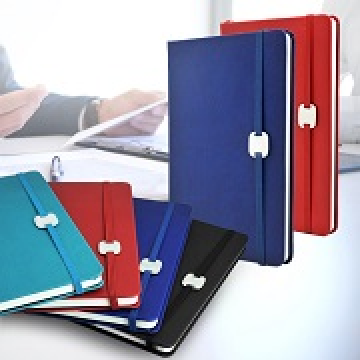 Jotter04 A5 Hard Cover Notebook with Metal Plate