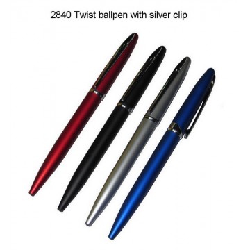 2840 Twist Ballpen with Silver Clip