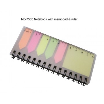 NB-7583 Notebook with Memopad and ruler