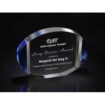 CA2 Oval Nova Crystal Award