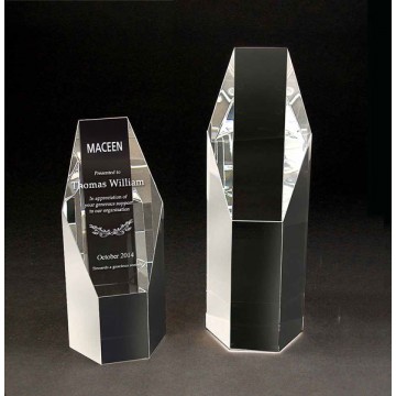 CA24 Hexagon Crystal Award