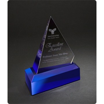 CA40 Blue Peak Crystal Award