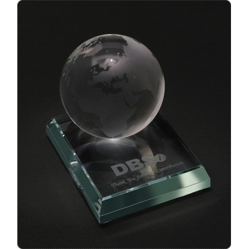 GA17 Globe on Glass Base Glass Award